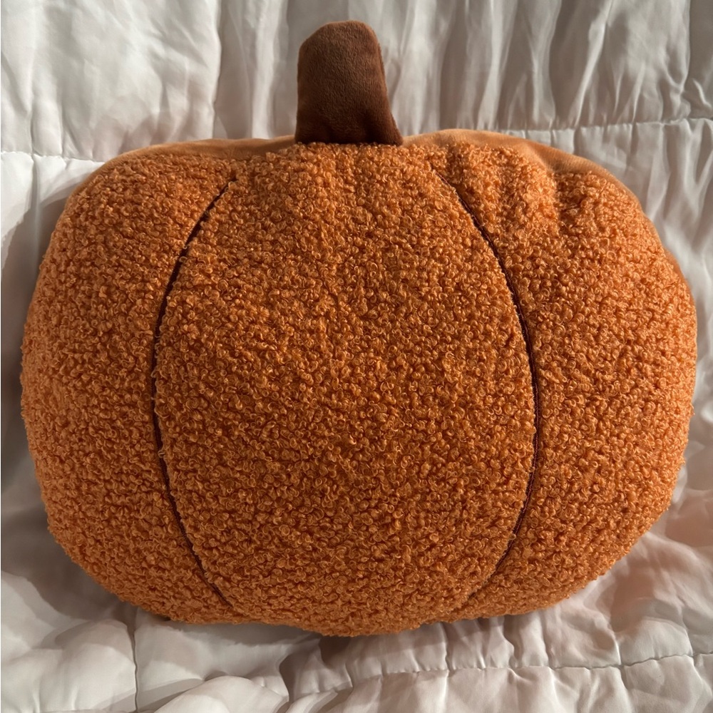 Cozy Pumpkin Plush Accent